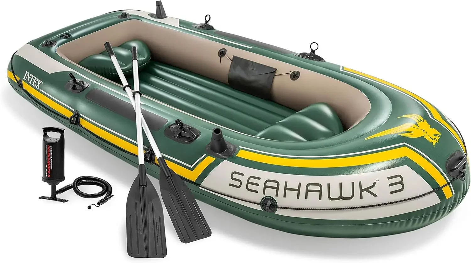 Fishing Boat Oar - INTEX 66332EP Seahawk 2 – zestaw