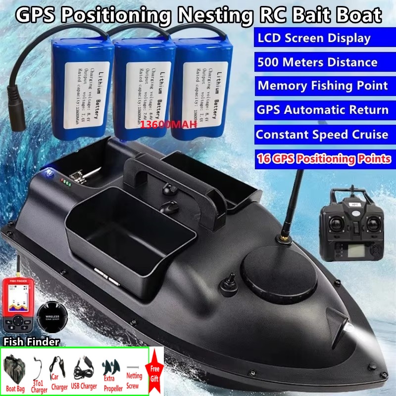 Fishing Boat Depth Finder - Sonar Finder 16 GPS z funkcją