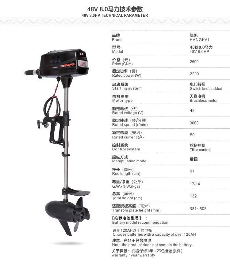 Wysokiej jakości, nowy, bezszc – Fishing Boat Outboard Motor recenzja i cena